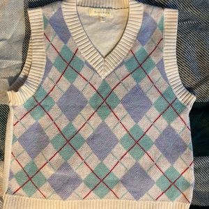 Women’s sweater vest vintage style light academia Harry styles